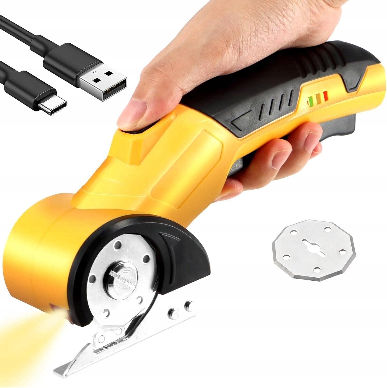 Cutter de carton, Cutter electric reîncărcabil, Foarfece electrice pentru tăierea covoarelor din piele și plastic