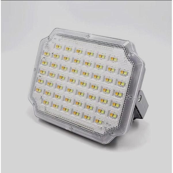 REFLECTOR SOLAR MULTIFUNCION XQ-9200 200W cu incarcare dubla, solar sau USB / Lampa solara LED ideala pentru camping, drumetii . pescuit, atelier, calatorii si off-road, cu panou solar KINGLION