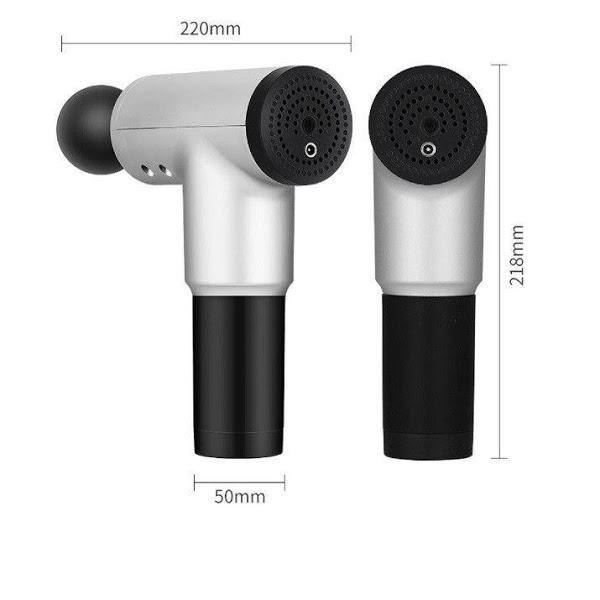 Aparat de masaj profesional anticelulitic, Fascial Gun, 4 capete, vibratii