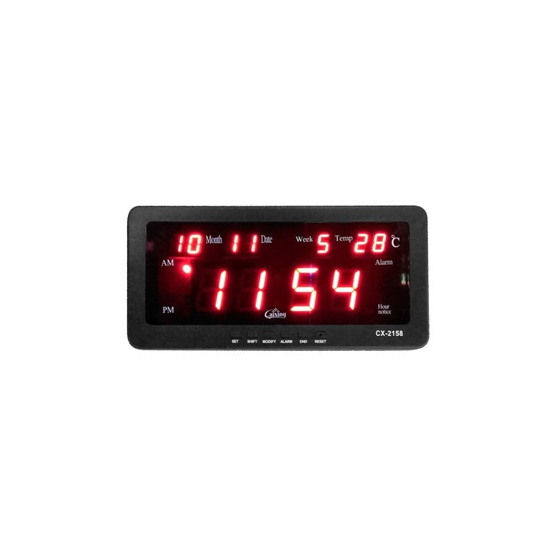 eas electronic LED, Caixing, CX-2158, Termometru, Alarma, Negru