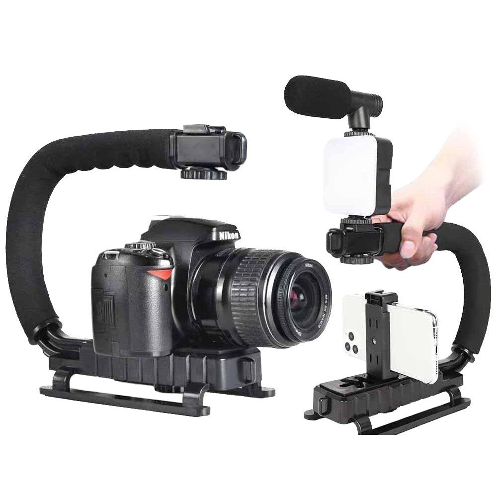 Set vlogging, suport video, microfon, suport telefon