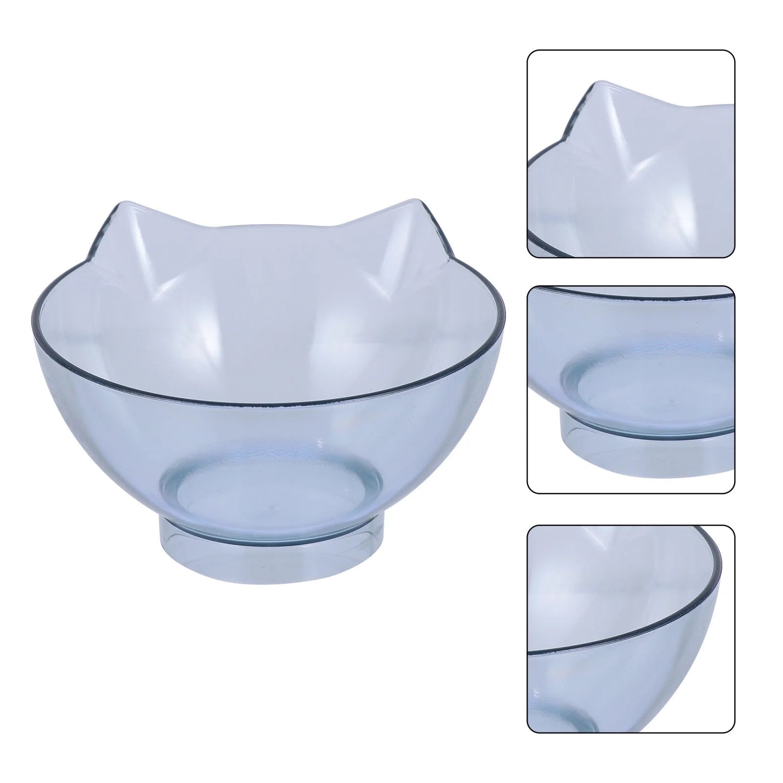 Castroane pentru animale, plastic, transparent, 24x13x7cm, set pentru caini si pisici