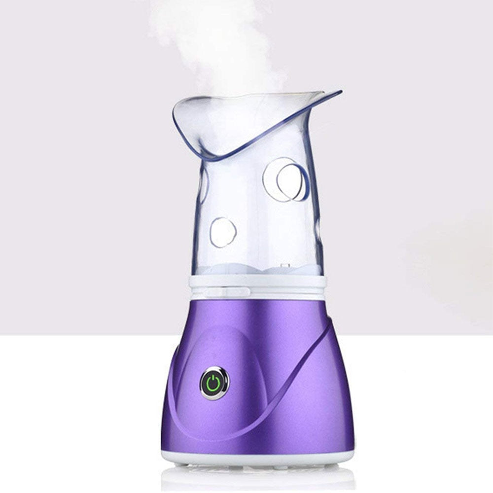 Sauna Faciala si Nazala 2 in 1 - Putere 150 W, Incalzire Rapida, Stimuleaza Circulatia Sangvina, Mov