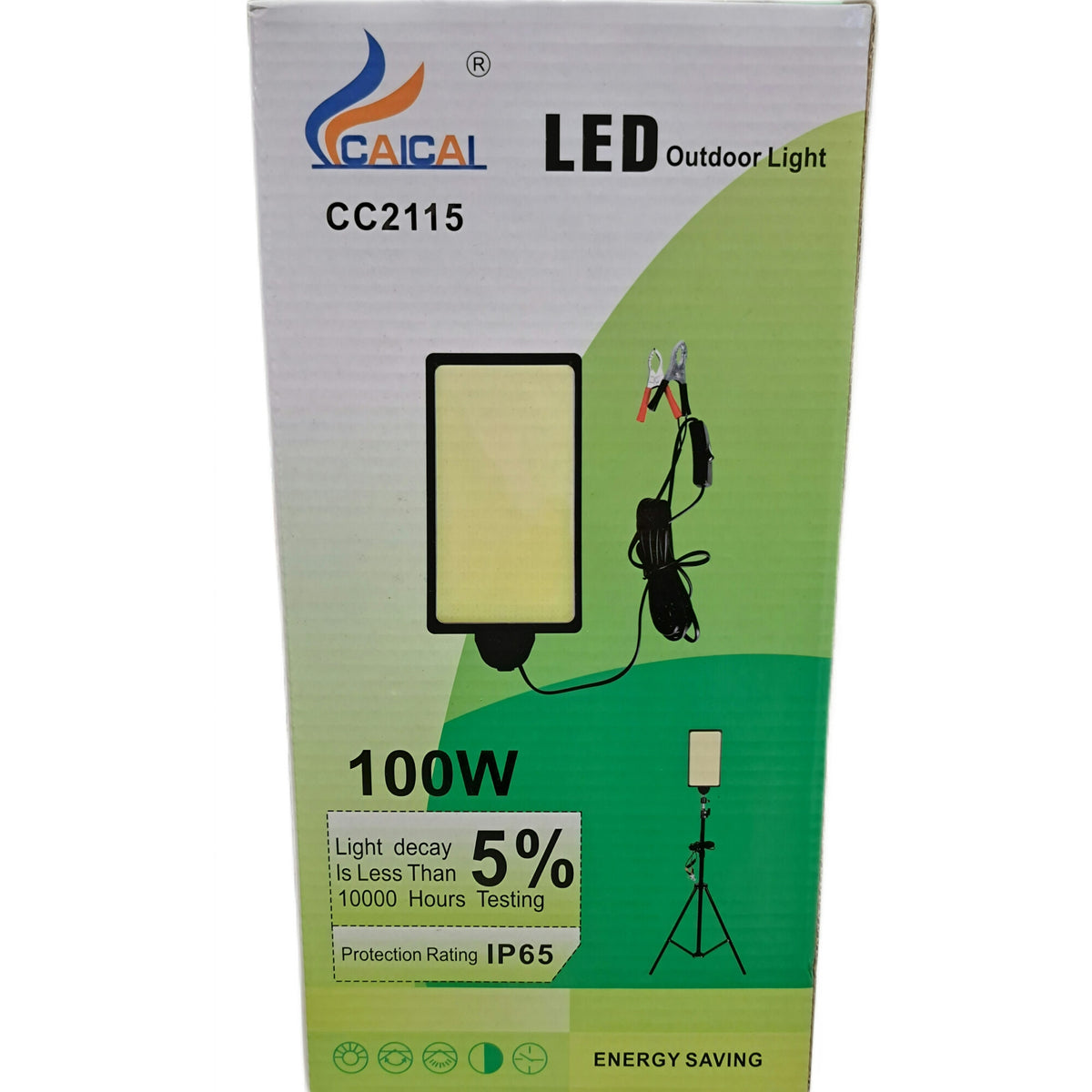 Lampa Camping, Pescuit 100W - 12V cu LED COB, reglabila cu suport ( trepied ), i ntrerupator, Lungime fir 5 metri