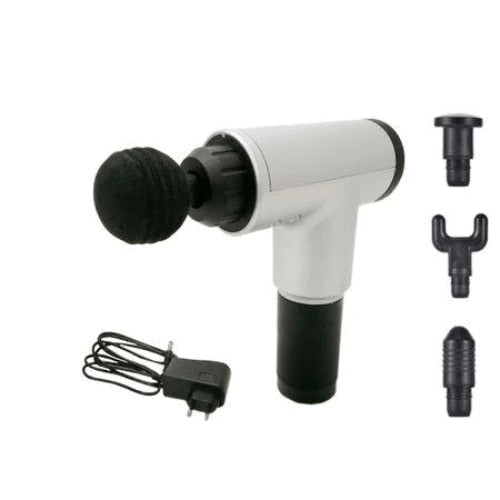 Aparat de masaj profesional anticelulitic, Fascial Gun, 4 capete, vibratii