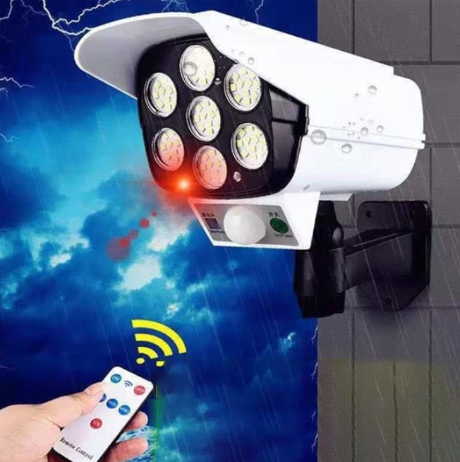 Lampa solara tip camera falsa de supraveghere 77 LED Aden