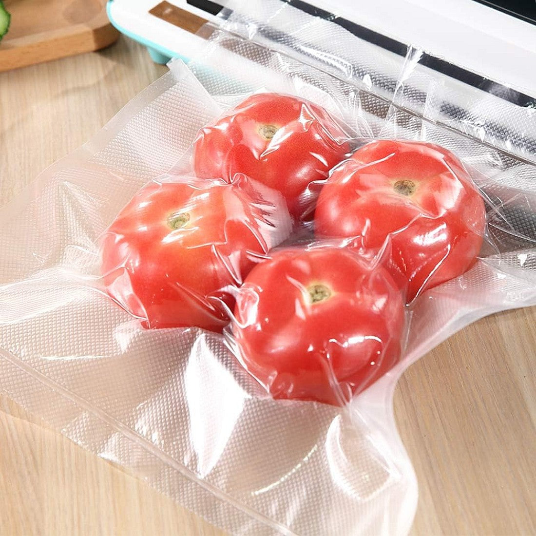 Set 100 pungi pentru vidat gofrate 15×25 cm