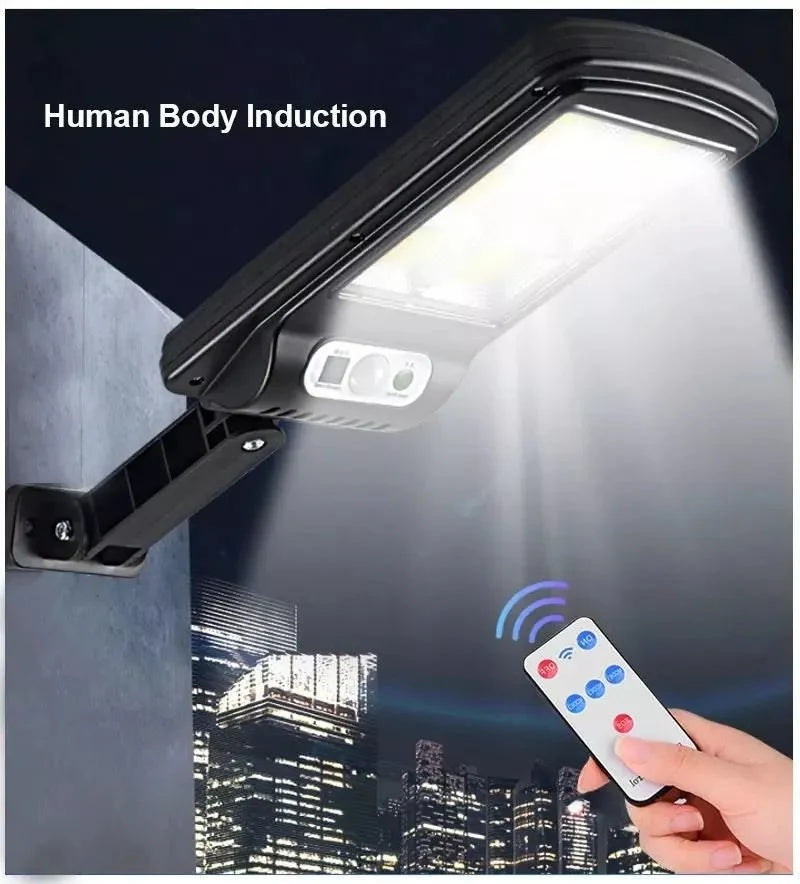 Lampa solara 60w 6 LED-uri COB cu senzor miscare cu telecomanda