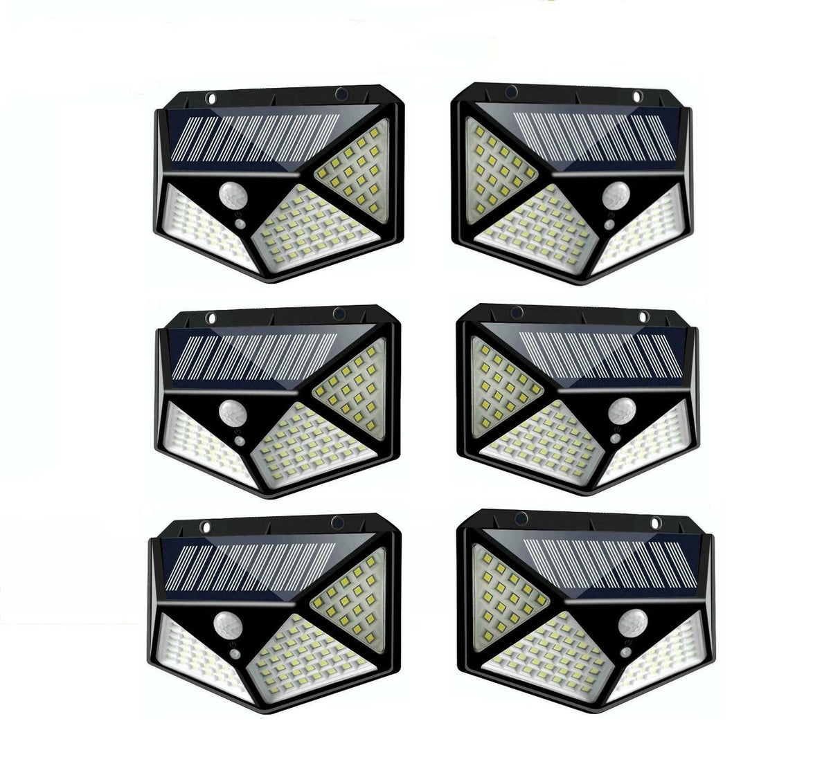 Set 6 Lampi solare 100 LED, cu senzor de miscare Aden