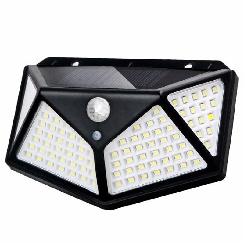 Set 8 Lampi ULTRA 100 LED Solare cu senzor de miscare si lumina 3 moduri ILUMINARE