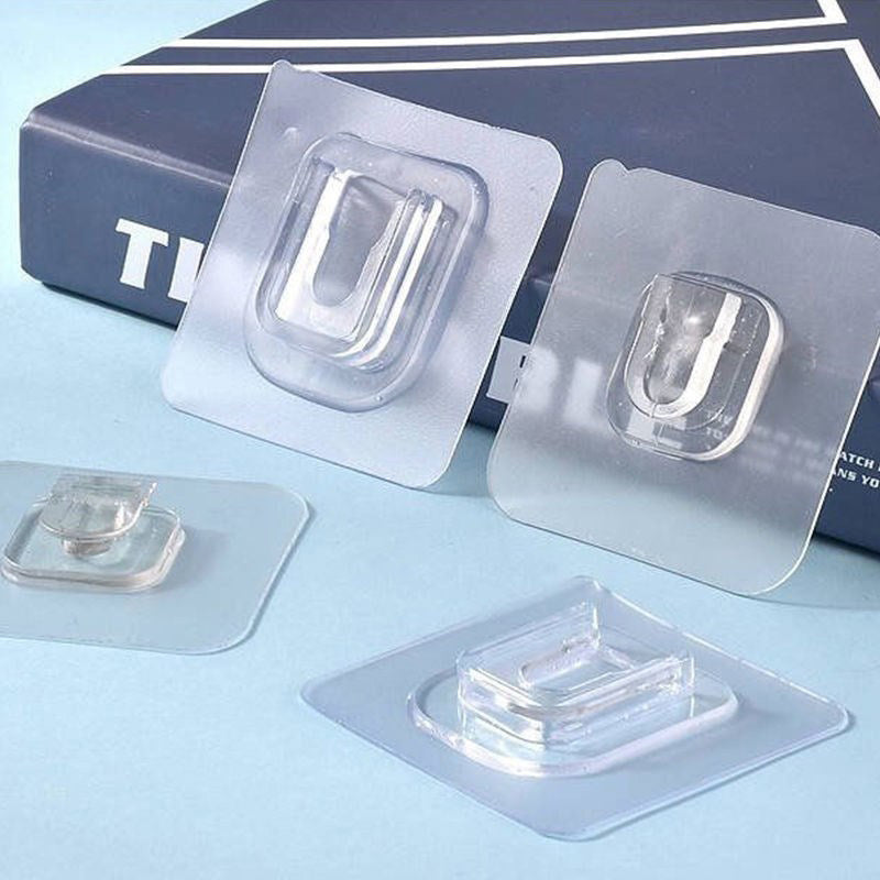 Set 10 Suporturi Duble Autoadezive pentru Montare pe Perete