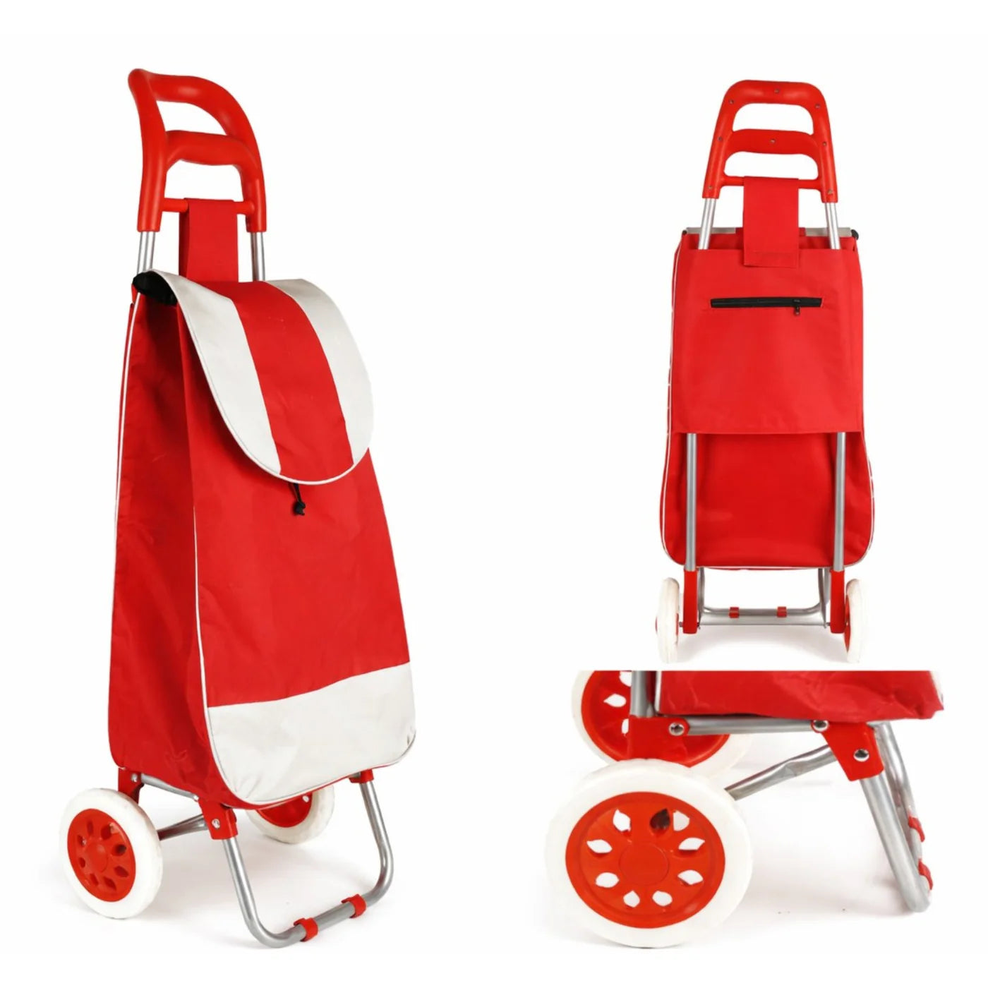 Carucior Cumparaturi 2 Roti | Pliabil | 42L | Termoizolant | 97 cm | Culori Aleator