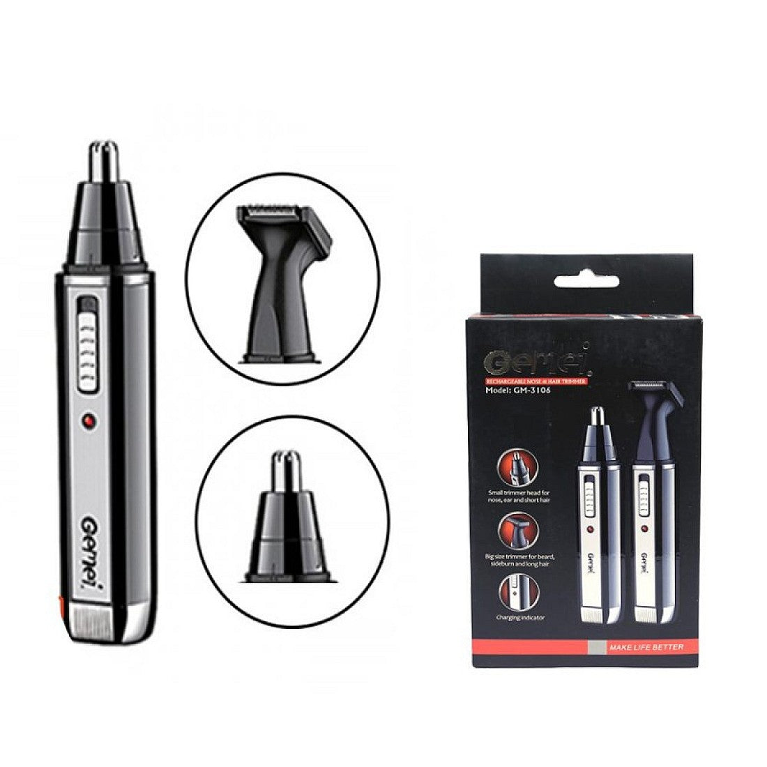 Trimmer facial electric 2 in1 cu acumulator