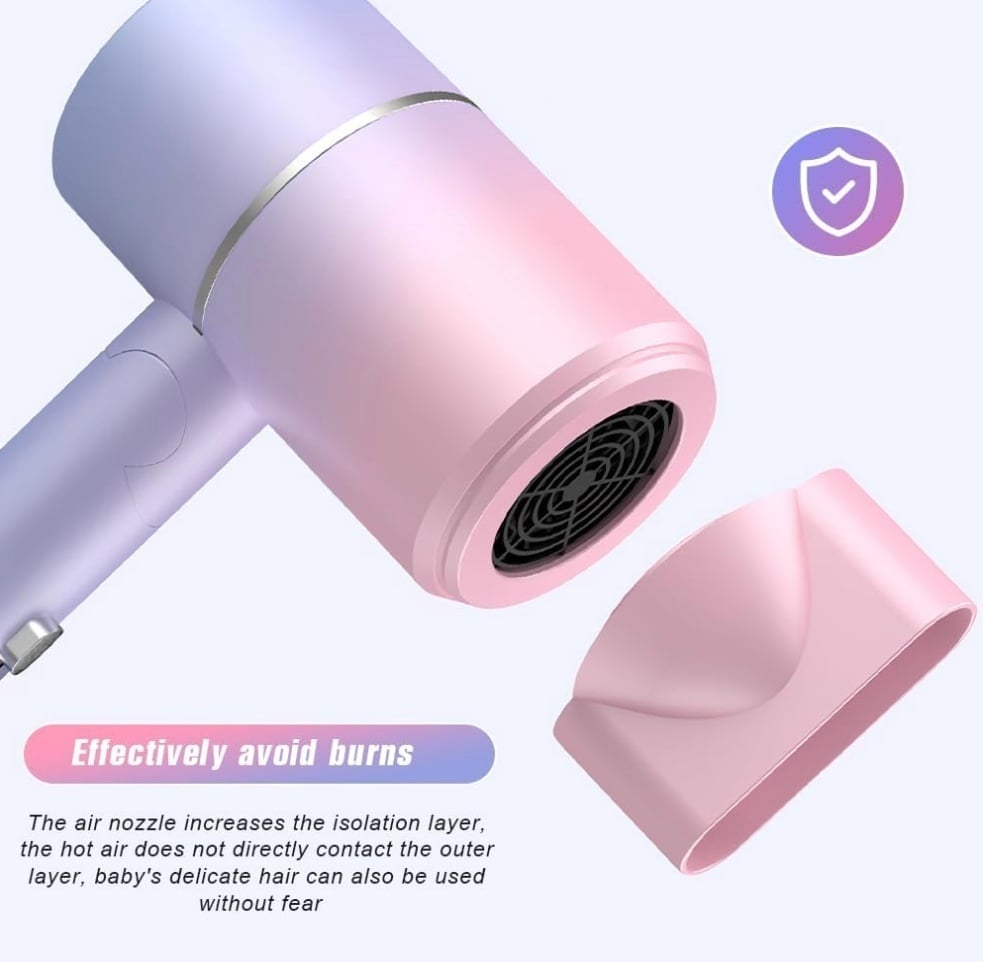 Uscator de Par Profesional Pliabil – Design Gradient Modern 1400W