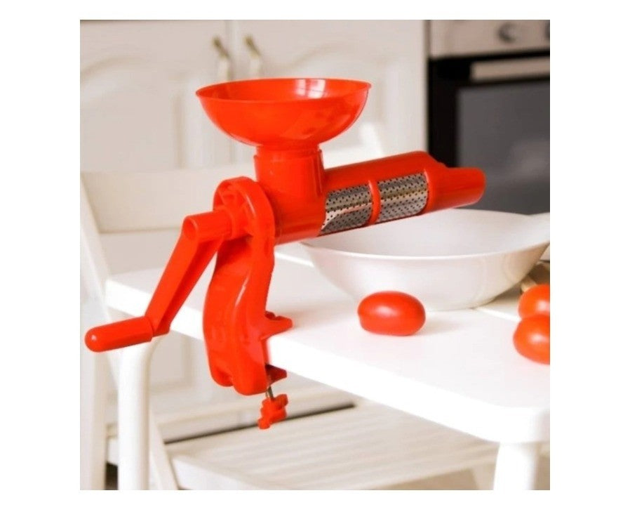 Storcator de rosii manual cu sita de inox si corp plastic lichidare stoc Aden